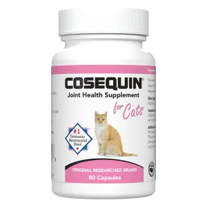 Nutramax Cosequin Joint Health Supplement for Cats - With Glucosamine and Chondroitin, 80 Capsules