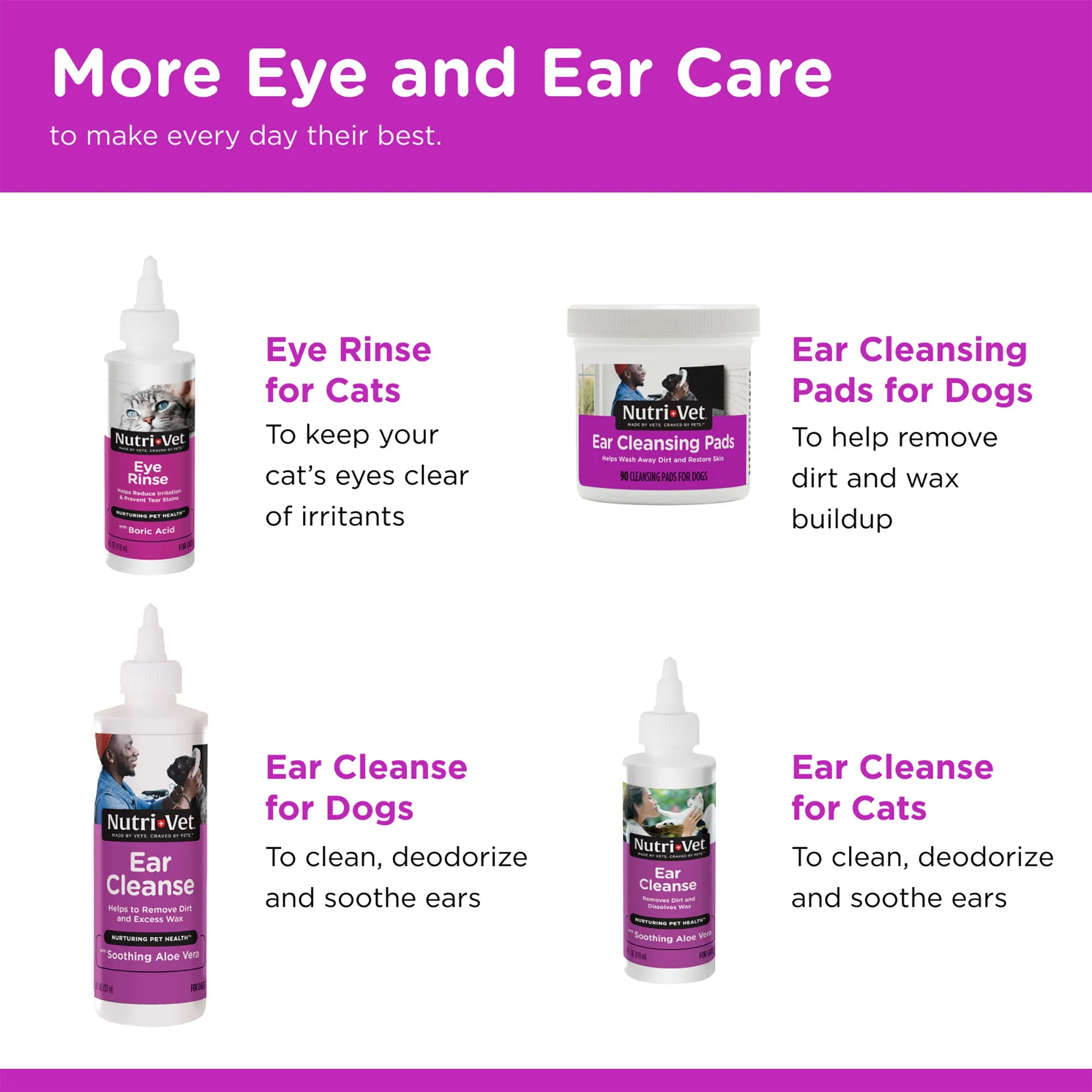 Nutri-Vet Eye Rinse Liquid 4 Ounce