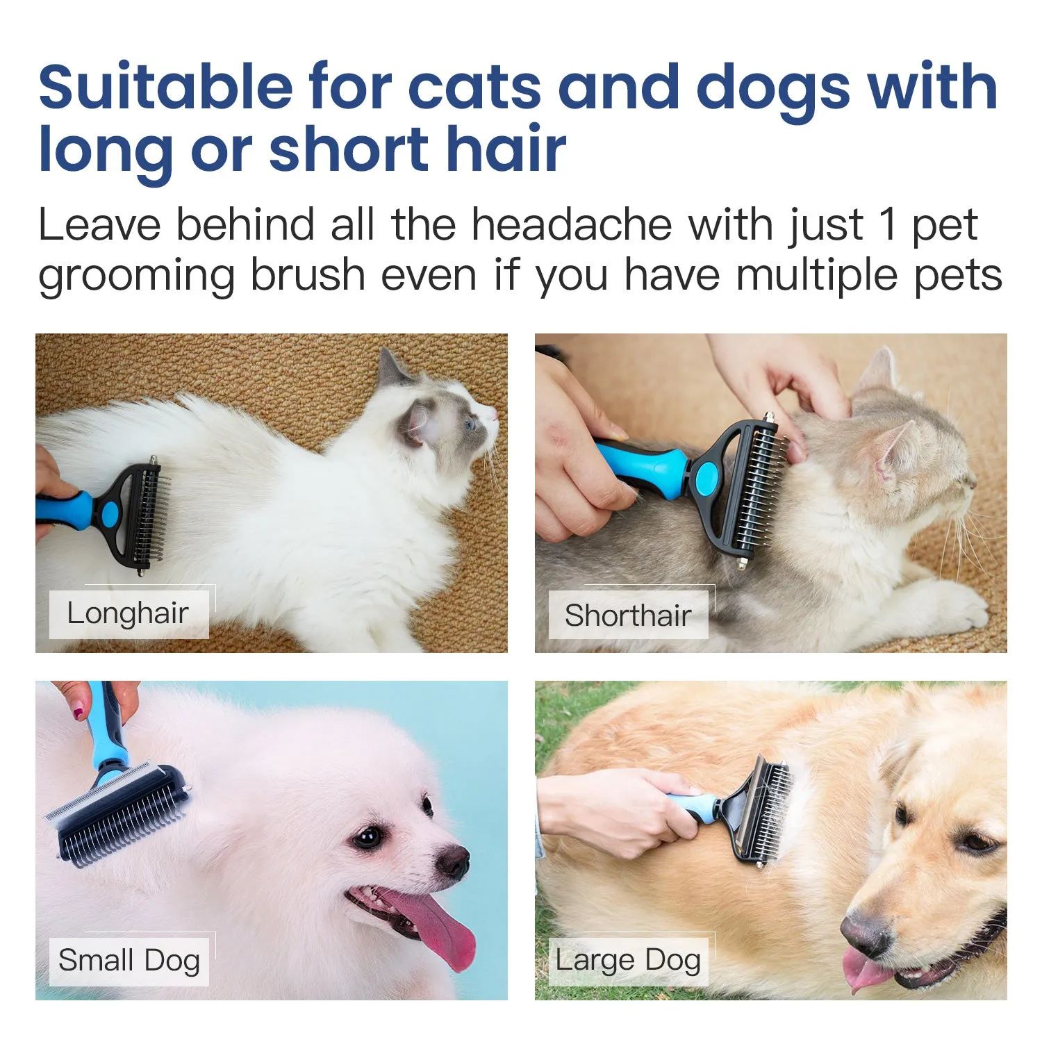 Potaroma Versatile Pet Grooming Brush