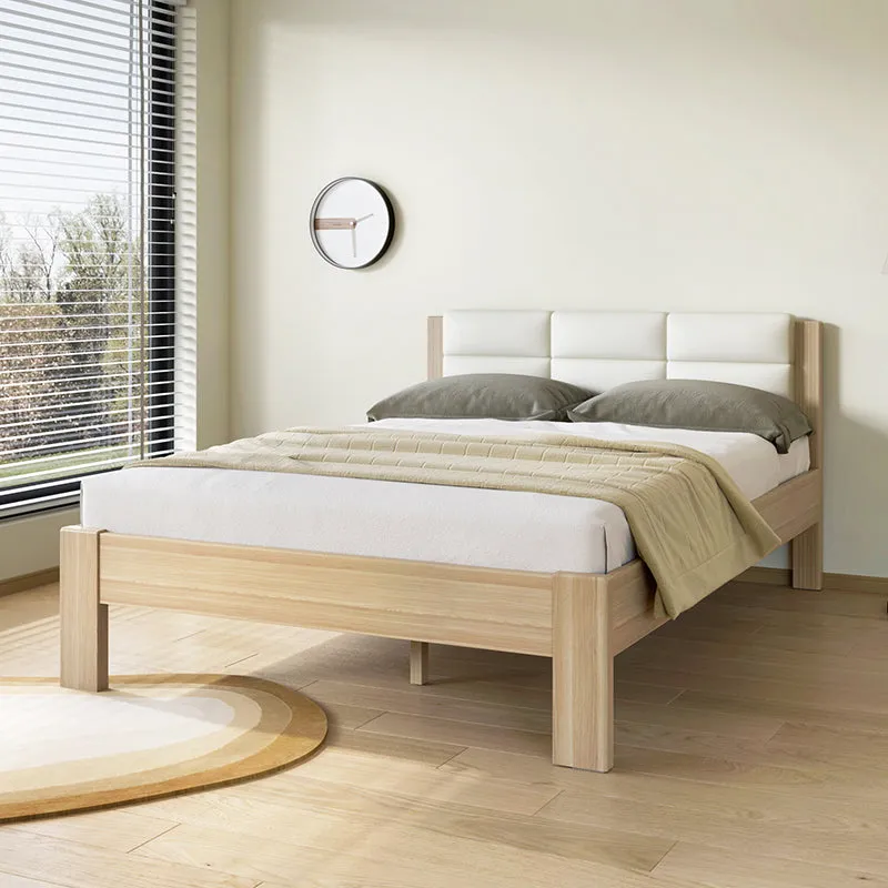 Raka Beige and Natural Queen Bed