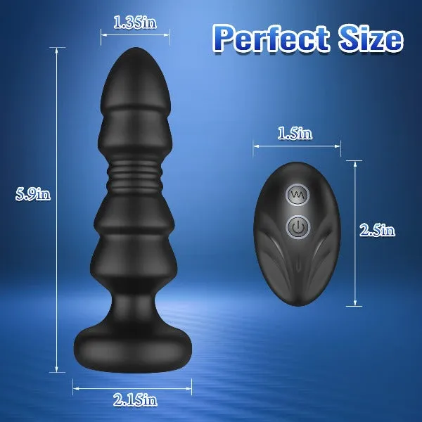 Here’s an optimized title for your e-commerce product:

Remote-Controlled Thrusting Anal Vibrator and Vibrating Panties Sex Toy for Couples - Pleasurable Butt Plug for Men and Women