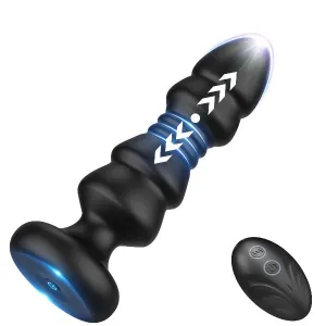 Here’s an optimized title for your e-commerce product:

Remote-Controlled Thrusting Anal Vibrator and Vibrating Panties Sex Toy for Couples - Pleasurable Butt Plug for Men and Women