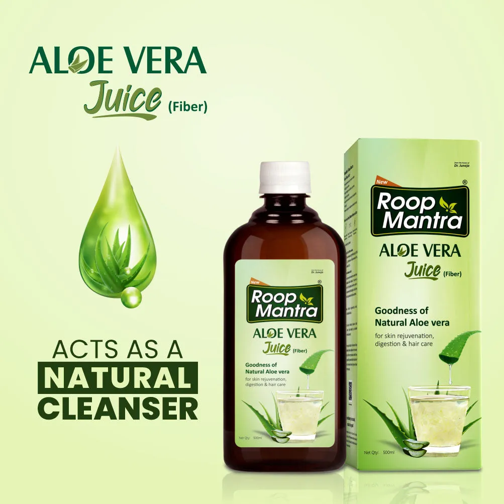 Roop Mantra Aloe Vera Juice (Fiber) - 500ml