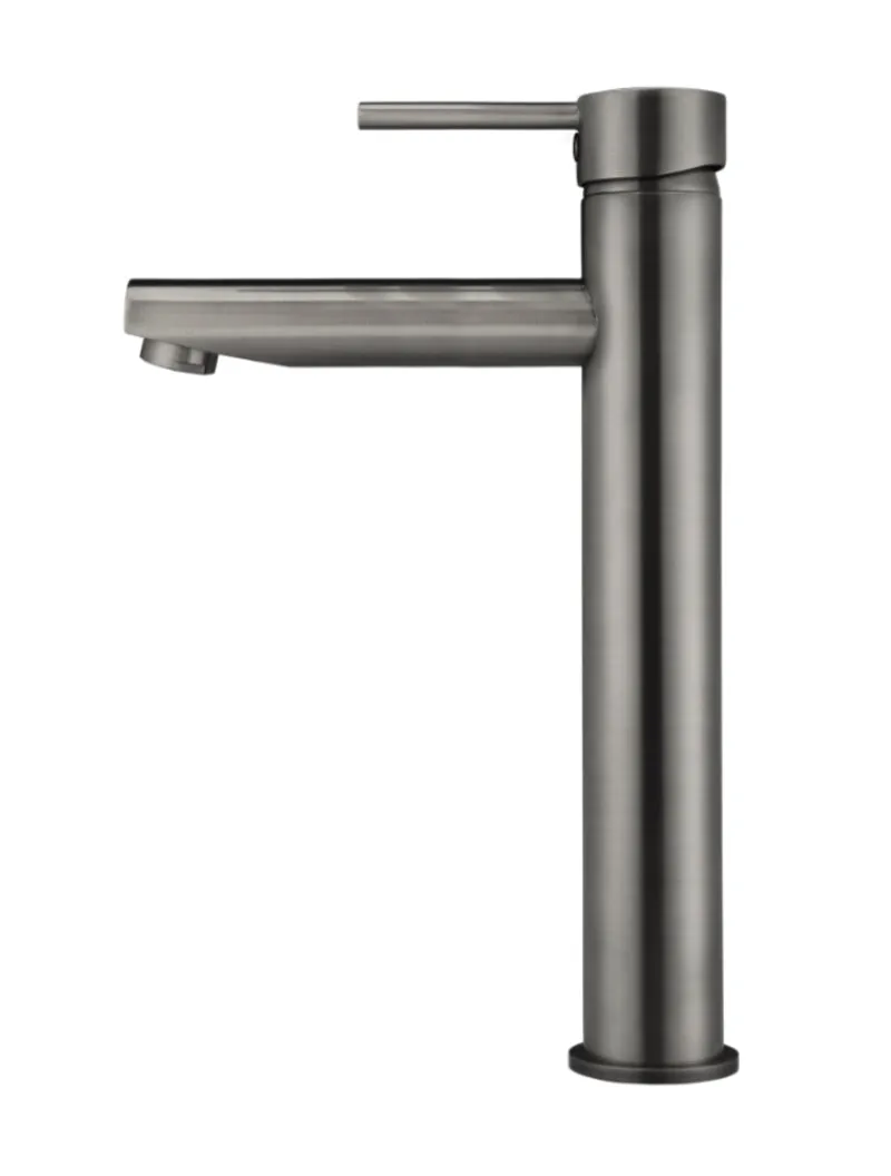 Round Tall Basin Mixer - Shadow Gunmetal