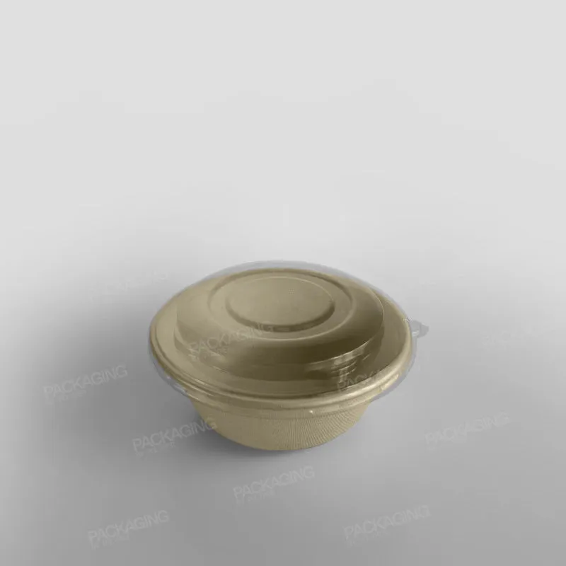 Sabert Domed rPET Lids For Wide Round Pulp Bowls