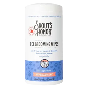 Skout's Honor Hypoallergenic Pet Grooming Wipes