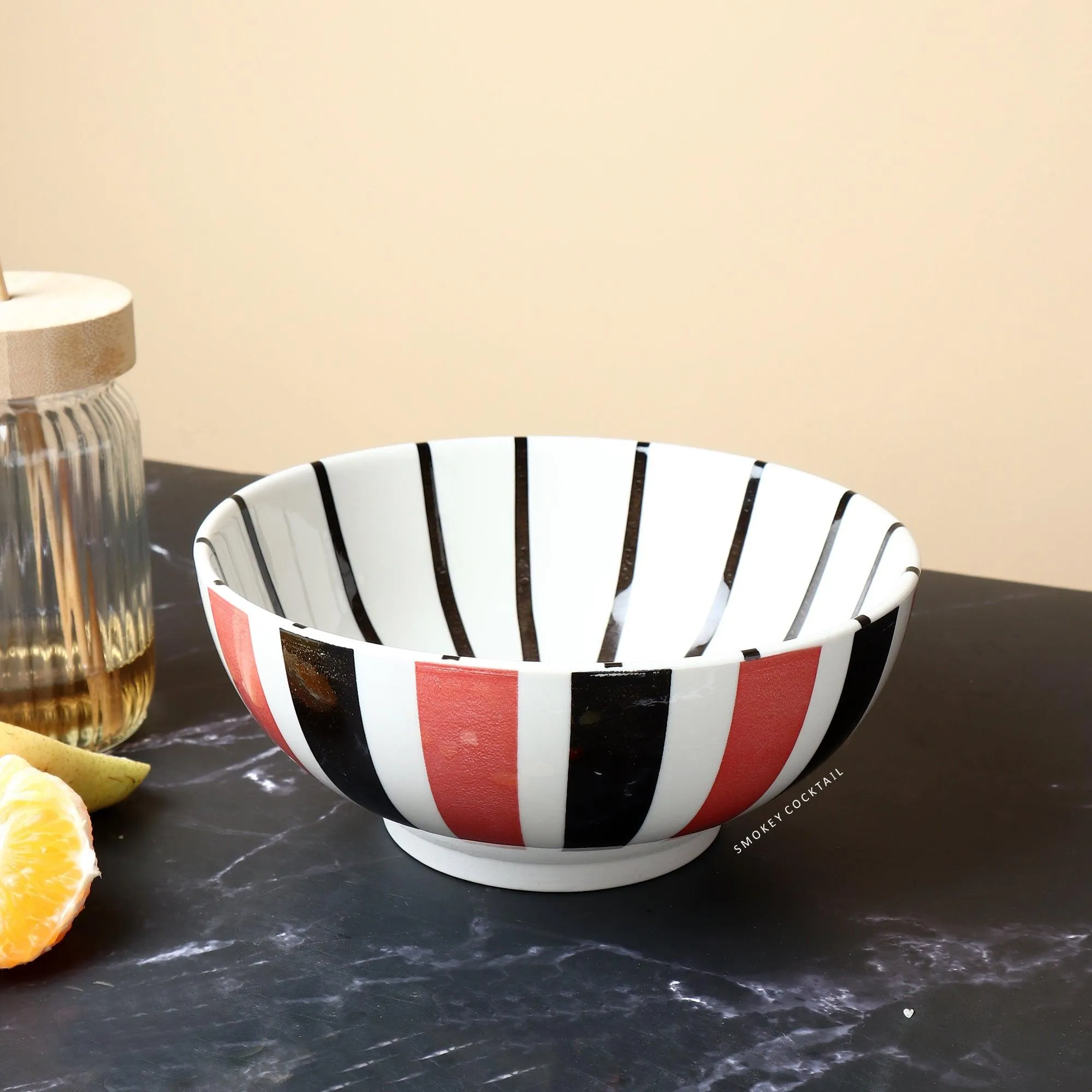 Striped Big Bowl -SET OF 2