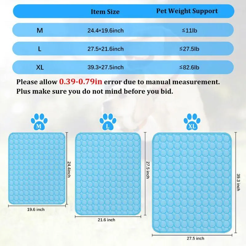 Summer Cooling Mat & Sleeping Pad- Water Absorption Top