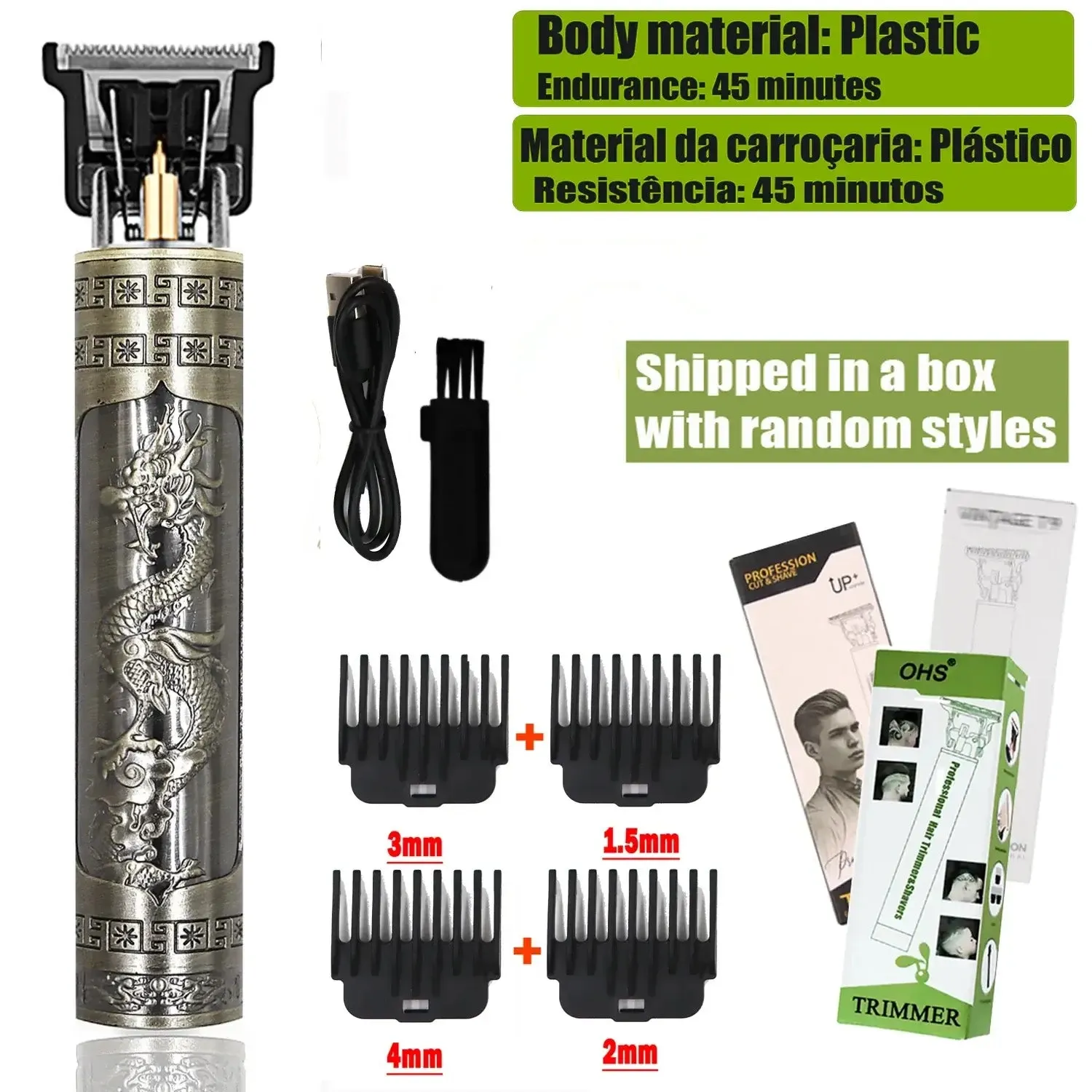 T9 Cordless Electric Hair Clipper and Trimmer for Men