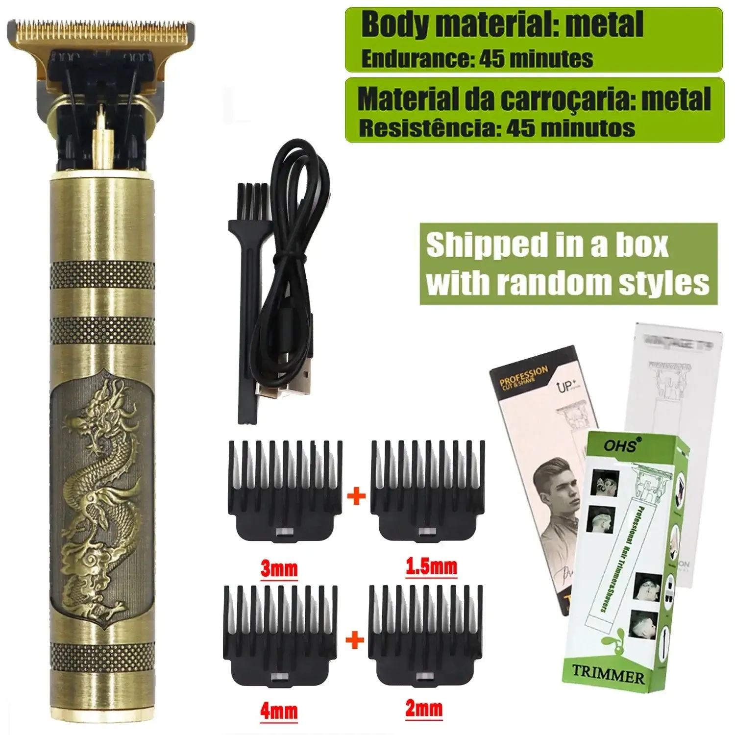 T9 Cordless Electric Hair Clipper and Trimmer for Men