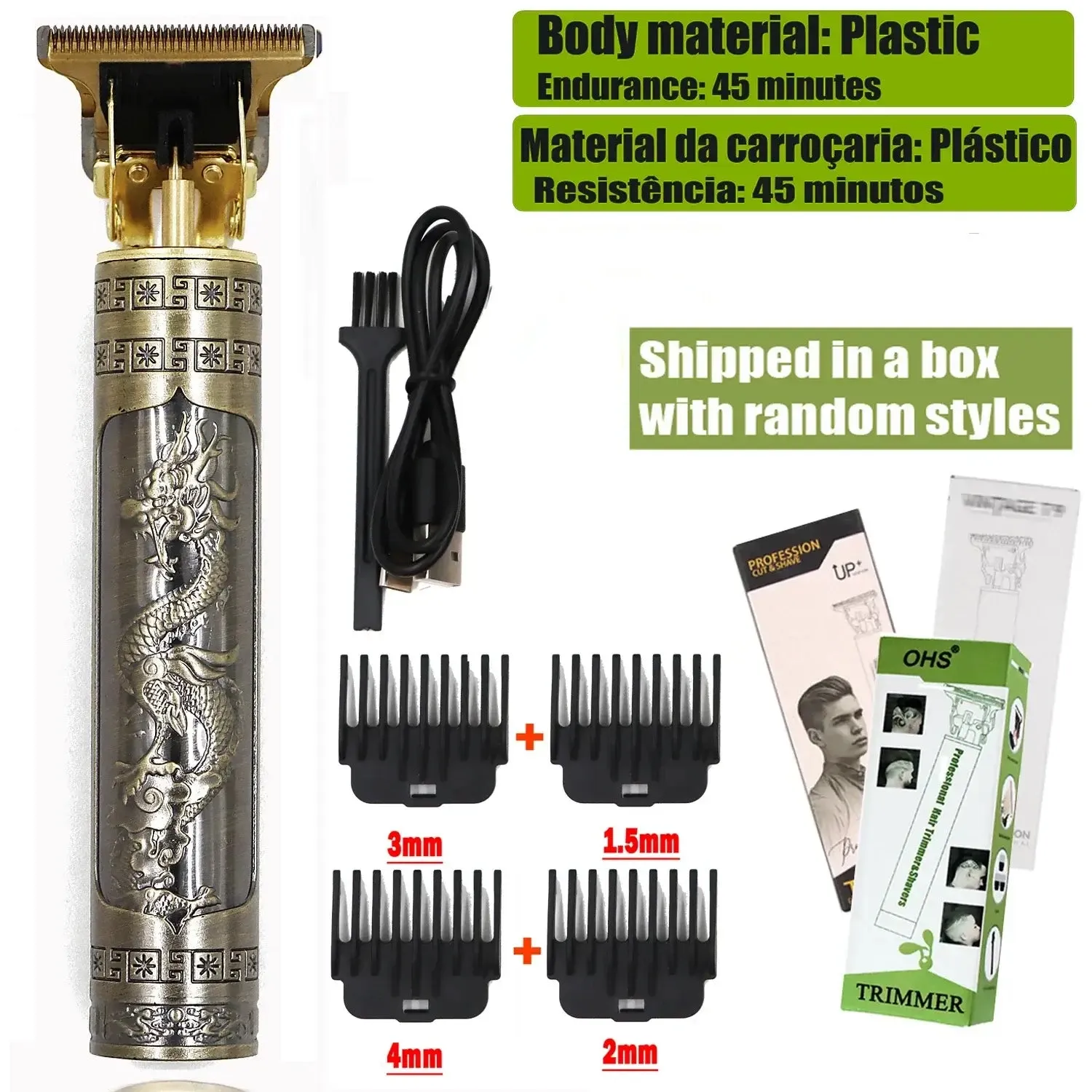 T9 Cordless Electric Hair Clipper and Trimmer for Men