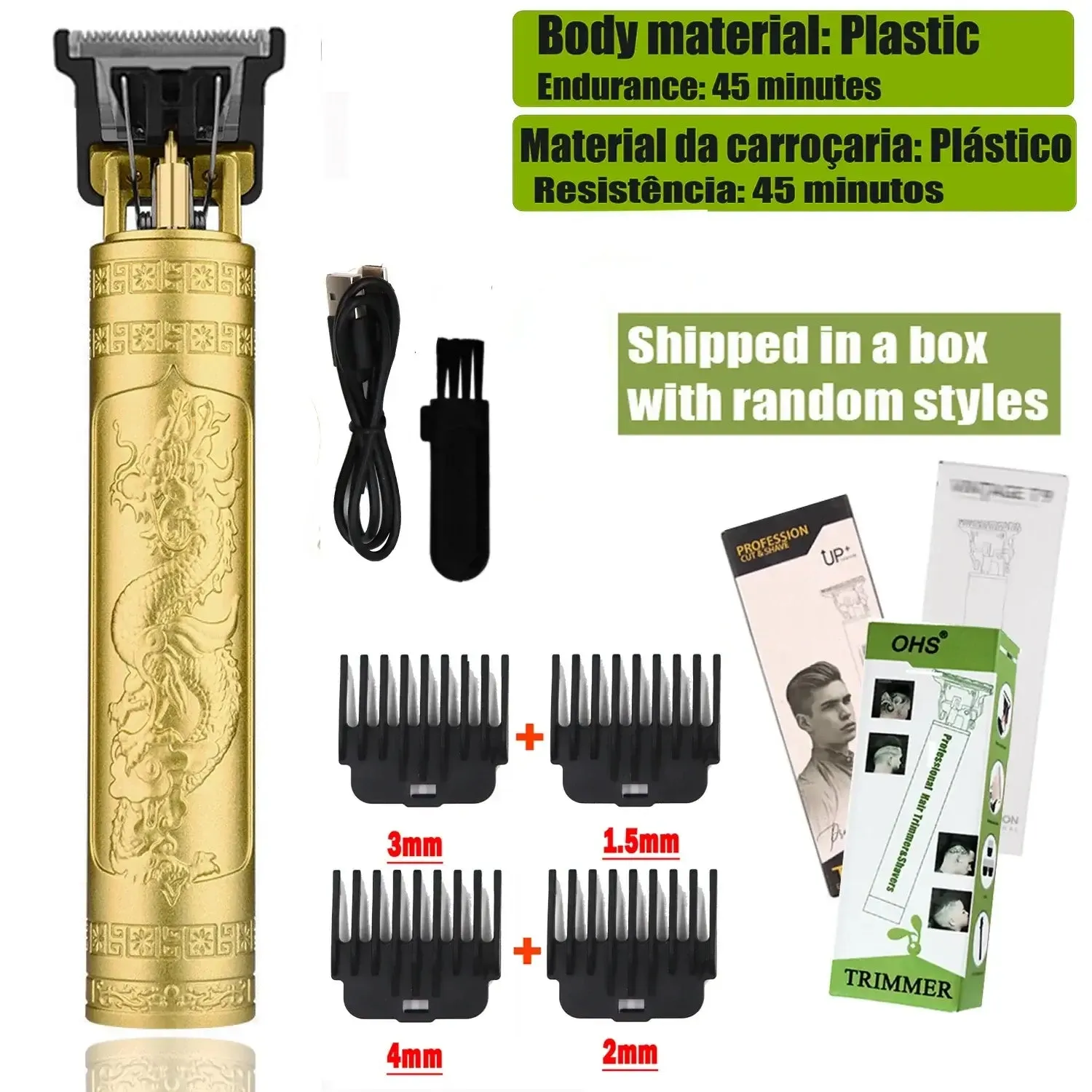 T9 Cordless Electric Hair Clipper and Trimmer for Men