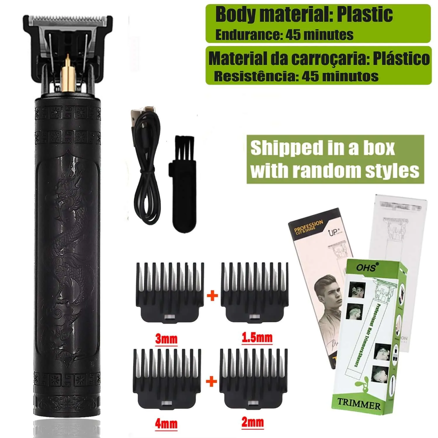 T9 Cordless Electric Hair Clipper and Trimmer for Men