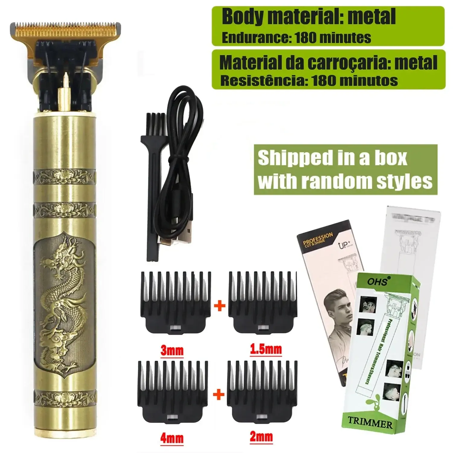 T9 Cordless Electric Hair Clipper and Trimmer for Men