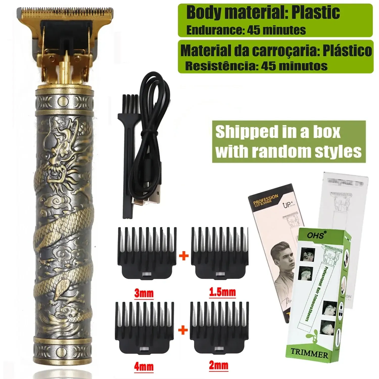 T9 Cordless Electric Hair Clipper and Trimmer for Men