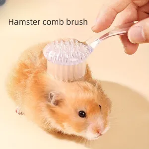 Transparent Hamster Massage Brush Perfect for Small Pets