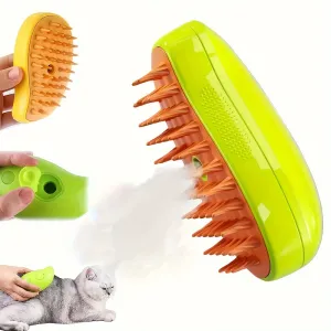 Ultimate Cat Grooming Tool 3in1 Steam Brush for Hair Care