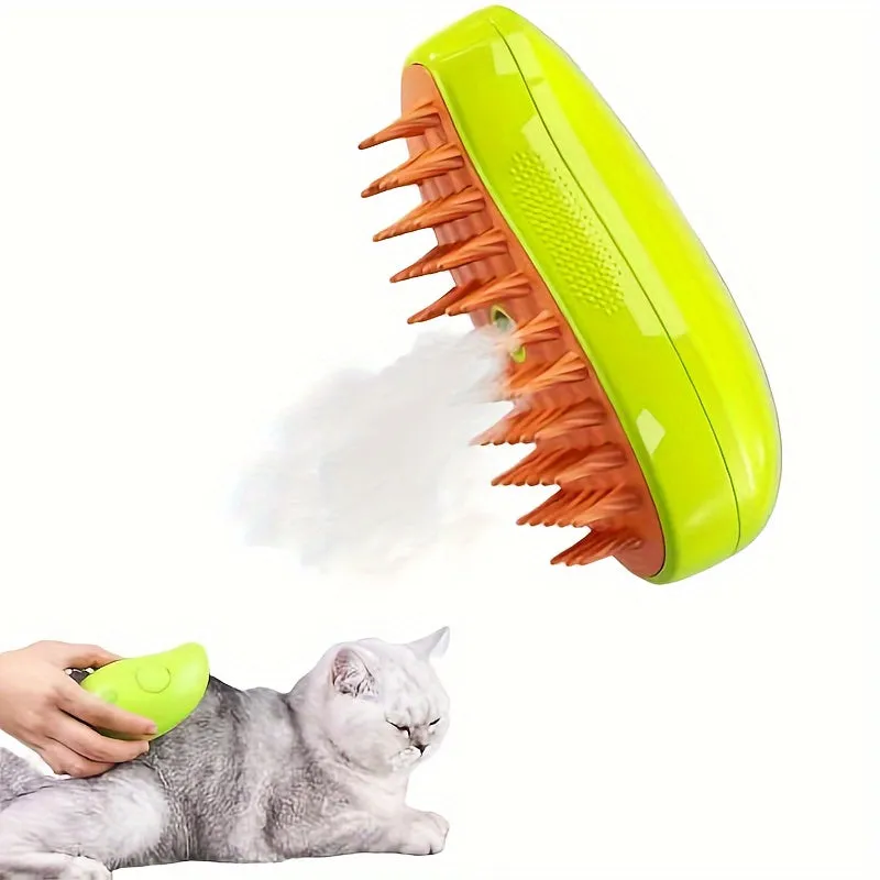 Ultimate Cat Grooming Tool 3in1 Steam Brush for Hair Care