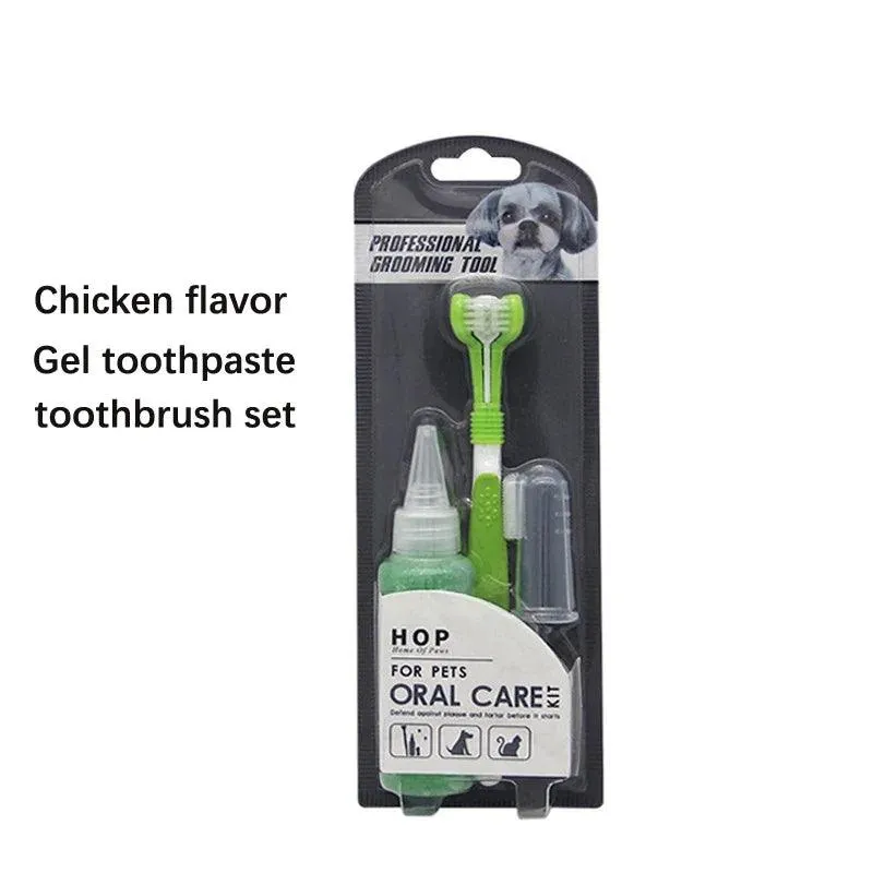 Vanilla Beef Pet Toothbrush Kit Cats Dogs