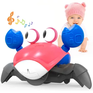 Wembley Musical Baby Gift Toys for Kids 1 2 3 Years Old Toddlers Learning Activity Cube Preschool Early Brain Development Educational Interactive Game Dancing Moving Walking Sensory Crawling Crab