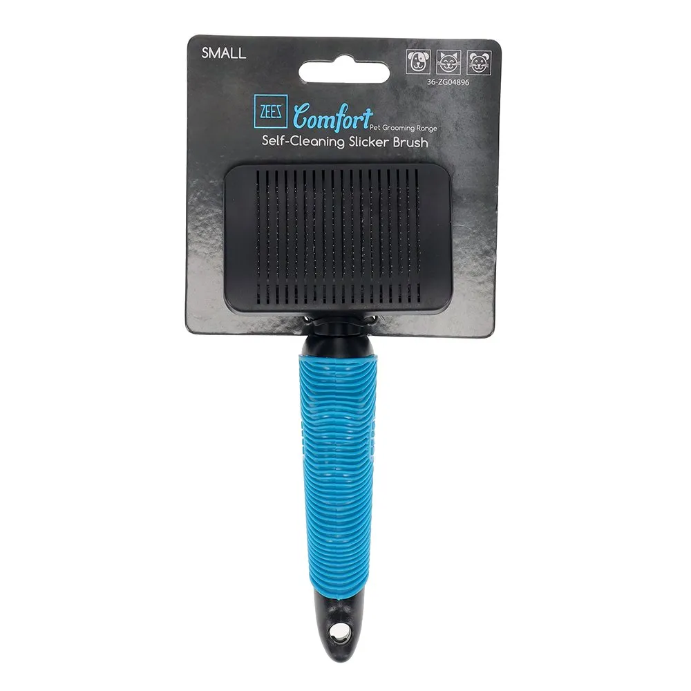 Zeez Comfort Self-Cleaning Slicker Brush